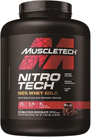 【国内正規品】Muscletech(マッスルテック) ニトロテック 100%WHEY GOLD ホエイゴールド ダブルリッチチョコレート 2.27kg