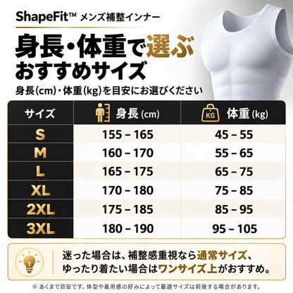 【NO.1位 獲得】ShapeFit™｜シームレス補整インナー