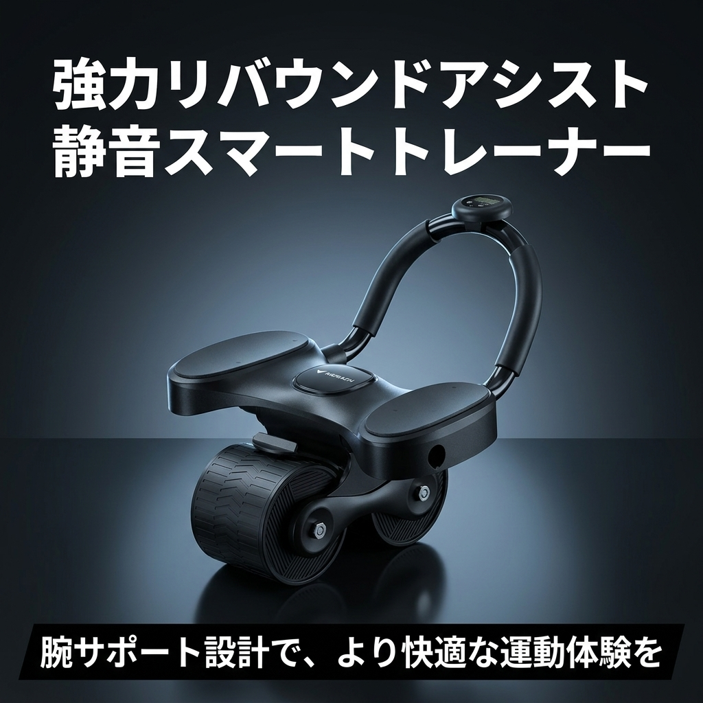 AxisCore™｜腕サポート付き2in1腹筋ローラー