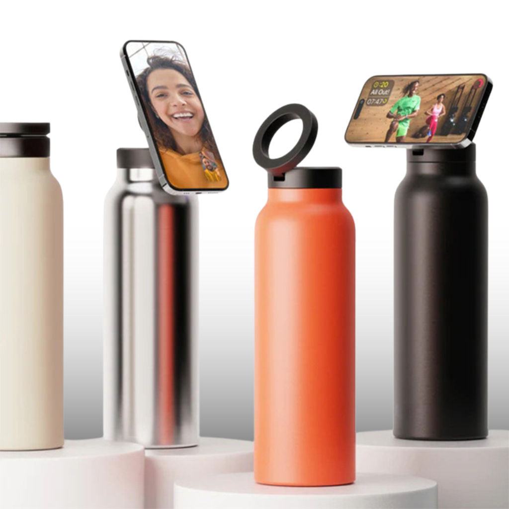 ThermaPro™｜スマホスタンド付き大容量ステンレスボトル