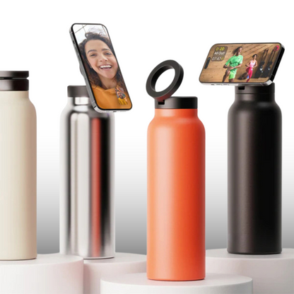 ThermaPro™｜スマホスタンド付き大容量ステンレスボトル